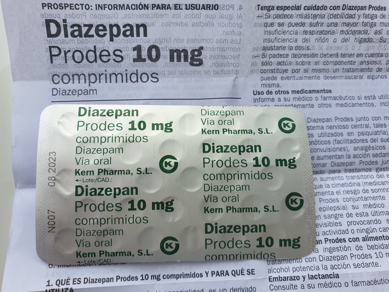 Comprimidos-Diazepam-10-mg-e1557299165237.jpg Prodes 30 Diazepam 10mg Tablets